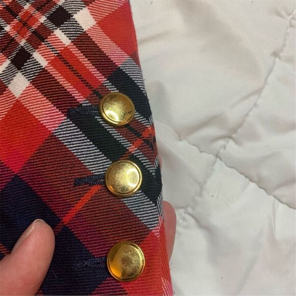 Trina Turk Women's Plaid Mini Skirt Size 6 Multicolor Casual - Picture 5 of 7